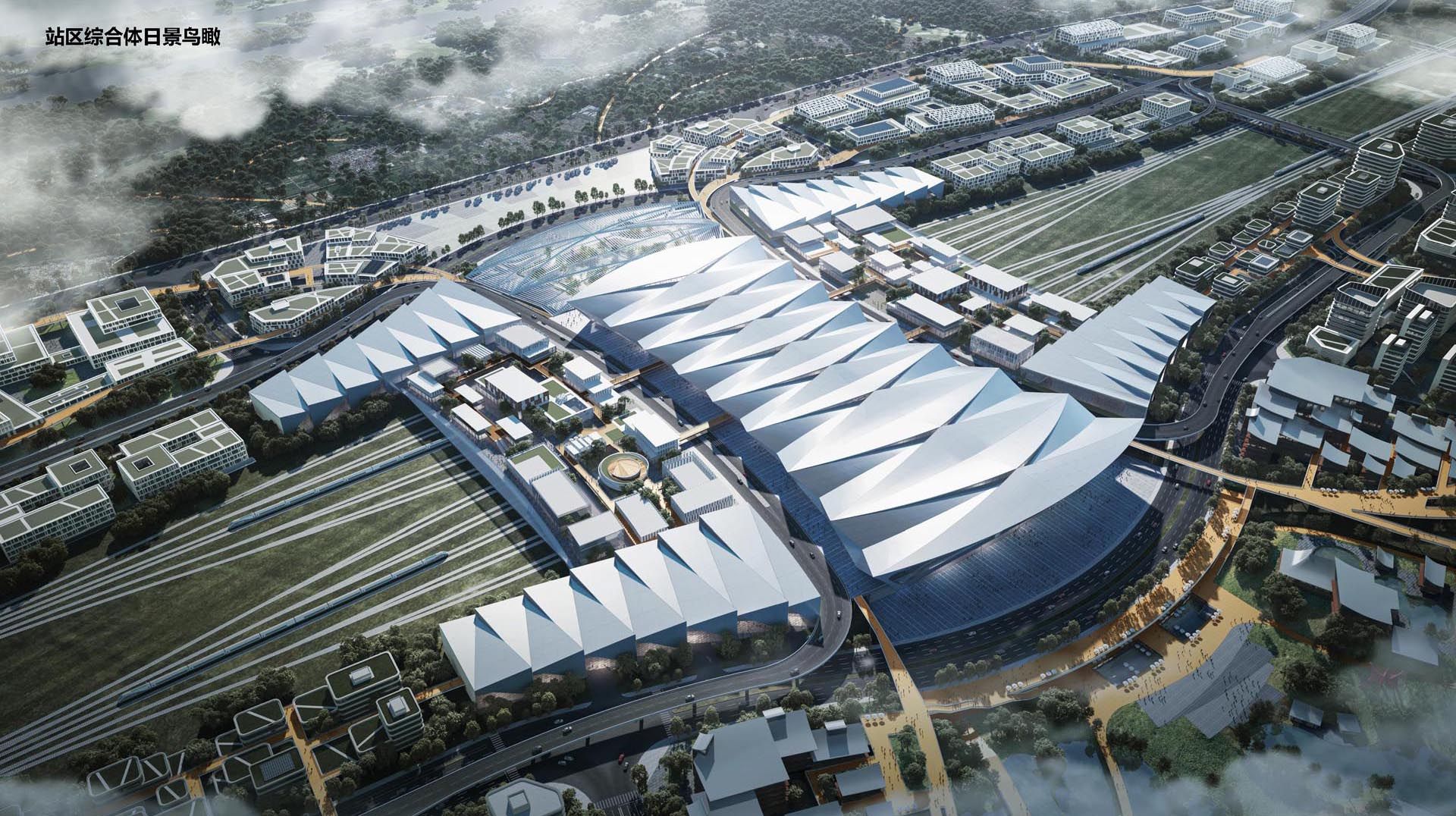 沿江高铁武汉天河站站城一体化区域城市设计及站区综合体建筑概念方案设计