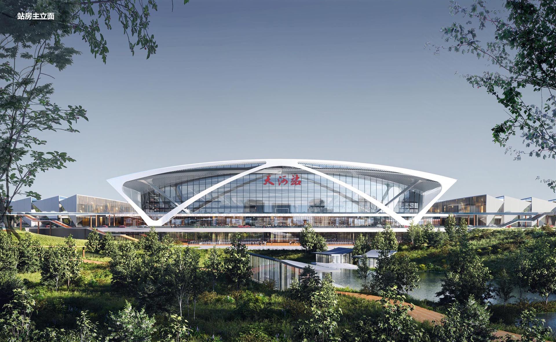 沿江高铁武汉天河站站城一体化区域城市设计及站区综合体建筑概念方案设计